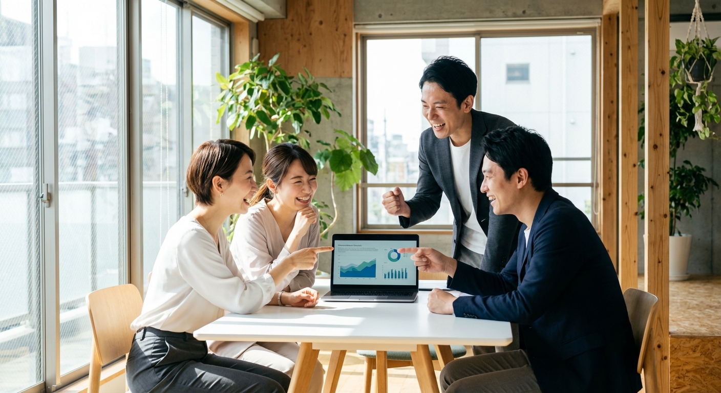 チームでの打ち合わせ